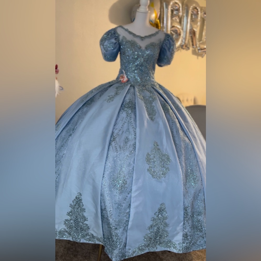 Elegant Blue Ball Gown